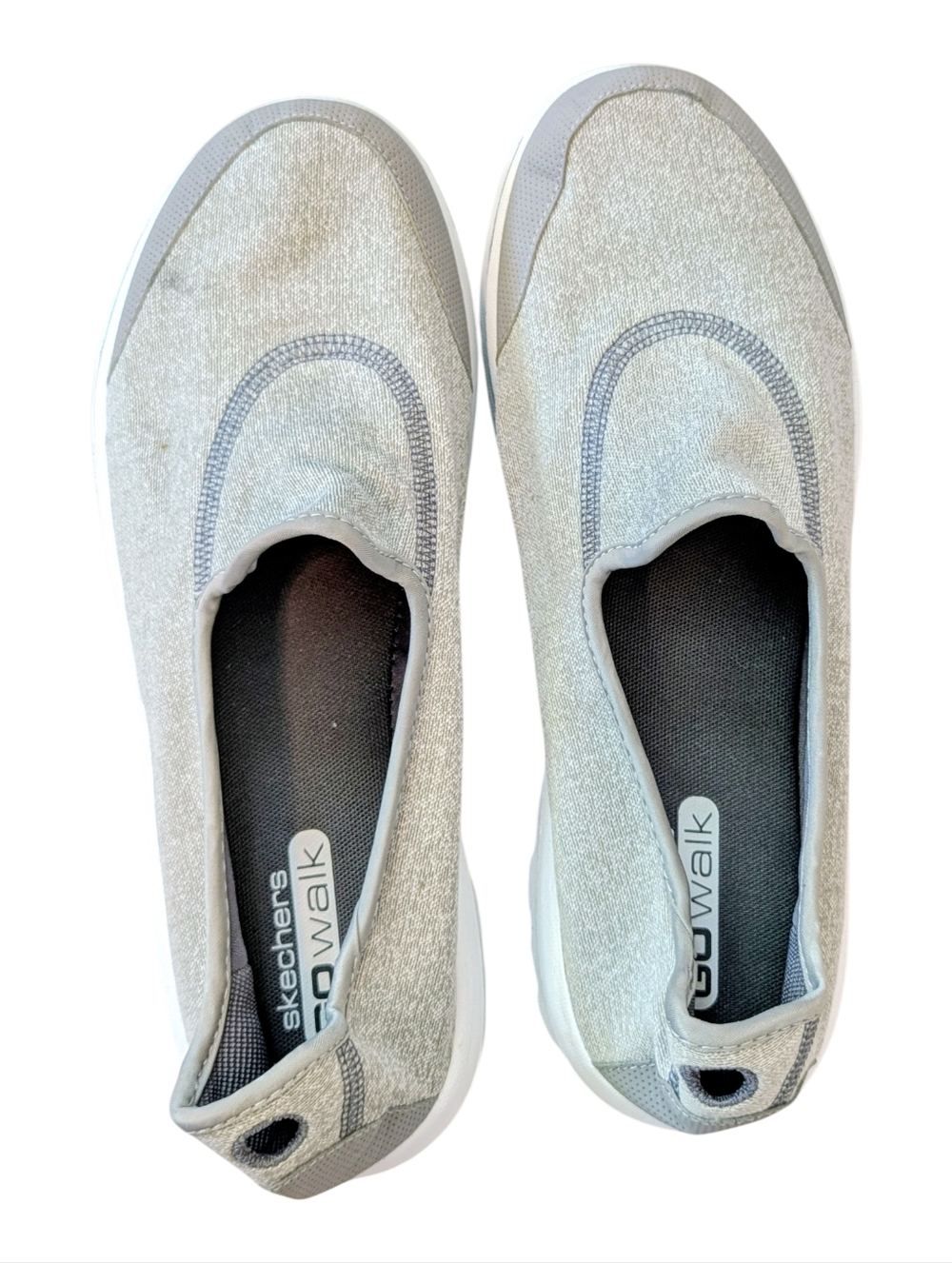 Skechers GOwalk Women's Gray Slip-On Walking Shoes -11W